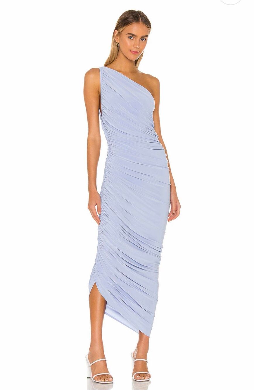 Norma Kamali Diana Gown XS Celestial Blue